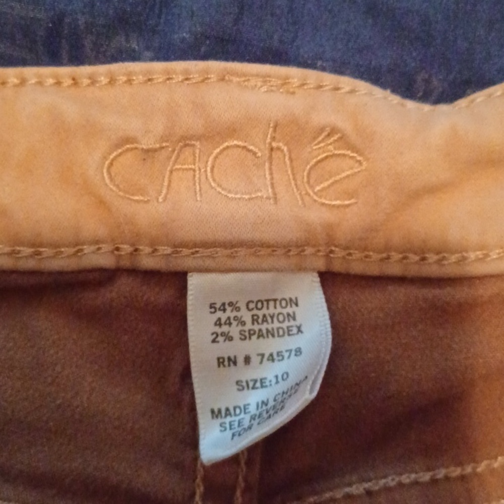 -- Cache light Brown  Pants - Picture 7 of 9